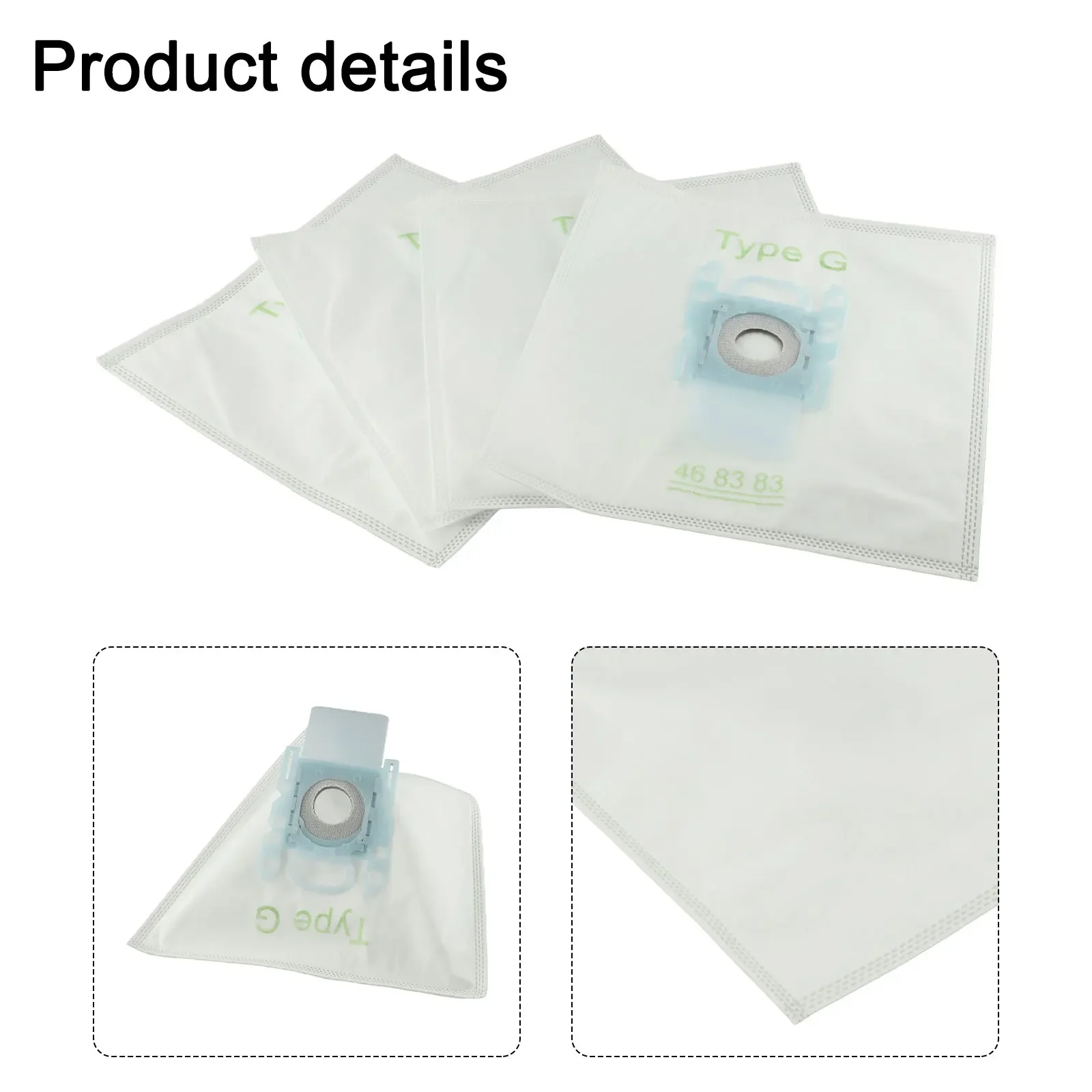 Type G Cloth Dust Bags Perfectly Fitting For Bosch and For Siemens Vacuum Cleaners to Enhance Cleaning Efficiency