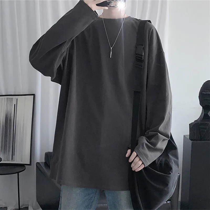 2024 Spring Autumn Long Sleeve T-shirts Men O-Neck Collar Long T Shirts Men Fashion Casual Comfortable Long T-Shirts Men