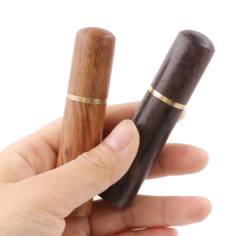 Exquisite needle storage cylinder, needle bottle, toothpick cylinder, handmade DIY wooden needle cylinder, rosewood/ebony