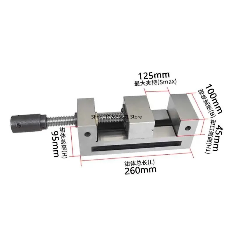 QGG100 Vise Tools 4Inch Clamp Drill Stand High Precision Right Angle Vise for CNC Milling Machine Surface Grinding