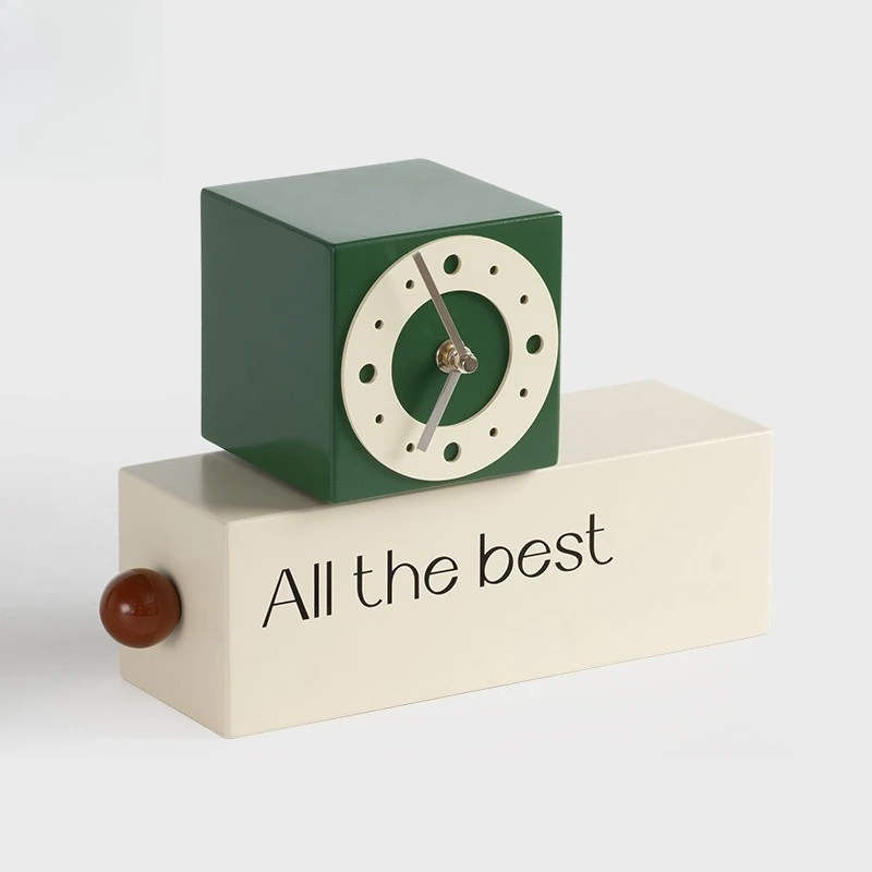 

Rotating desk clock, entrance, high-end office desktop ornament