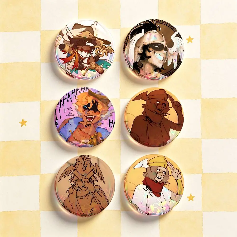 H-Hermes from e-epic the musical HD Print Badges Pretty Round Display Brooches IP merchandise 32mm 58mm 75mm 44mm 25mm