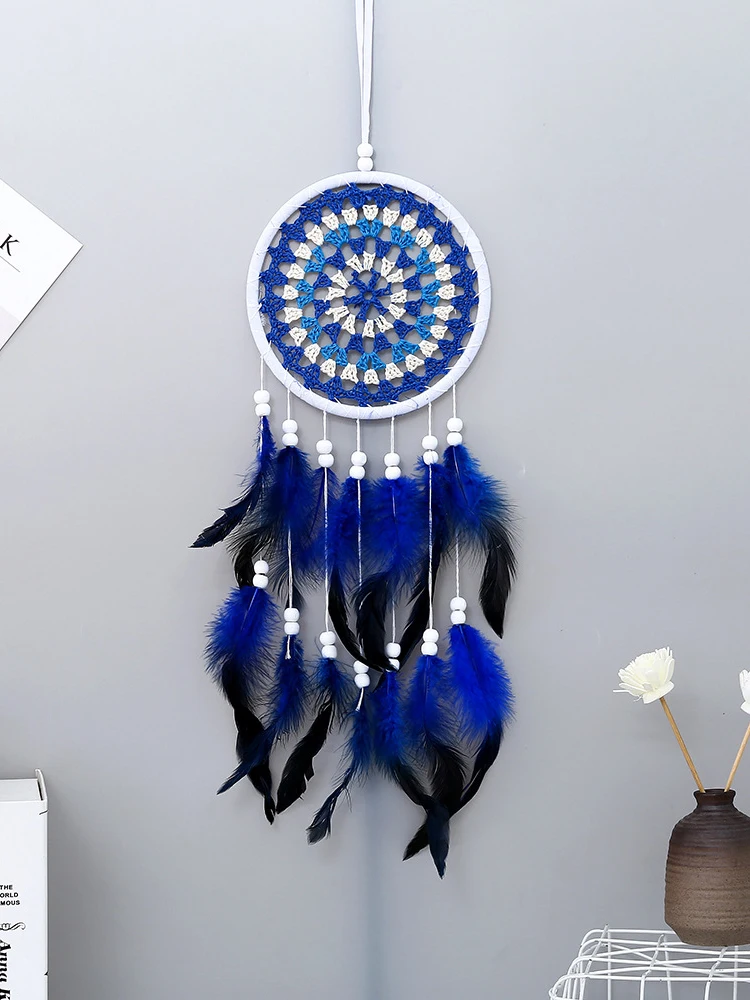 Dream Catcher Office Bedroom Hanging Ornaments Creative Hand-Woven Feather Car Pendant Wall Decor Birthday Gift Home Decoration