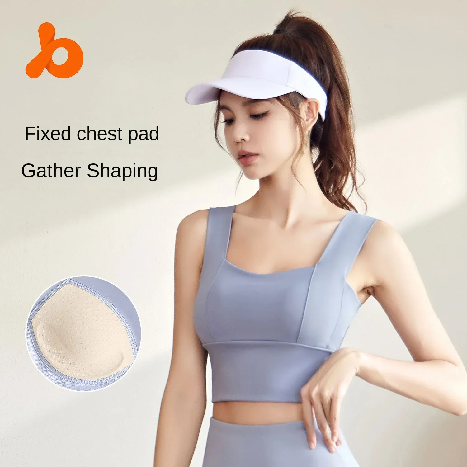 

2024 Japan and South Korea Explosions Girls Tight Sports Sexy Fitness Bra Sports Vest High-strength Shock-proof Fitness Yoga Bra