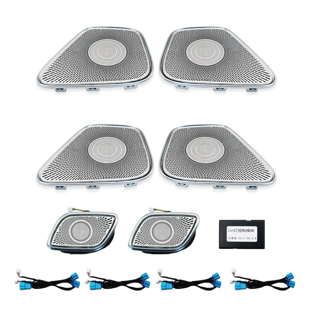 

STLFCar Interior Midrange Cover Ambient Lights Door Luminous Cover for Mercedess-Benzs A-class W177 CLA W118