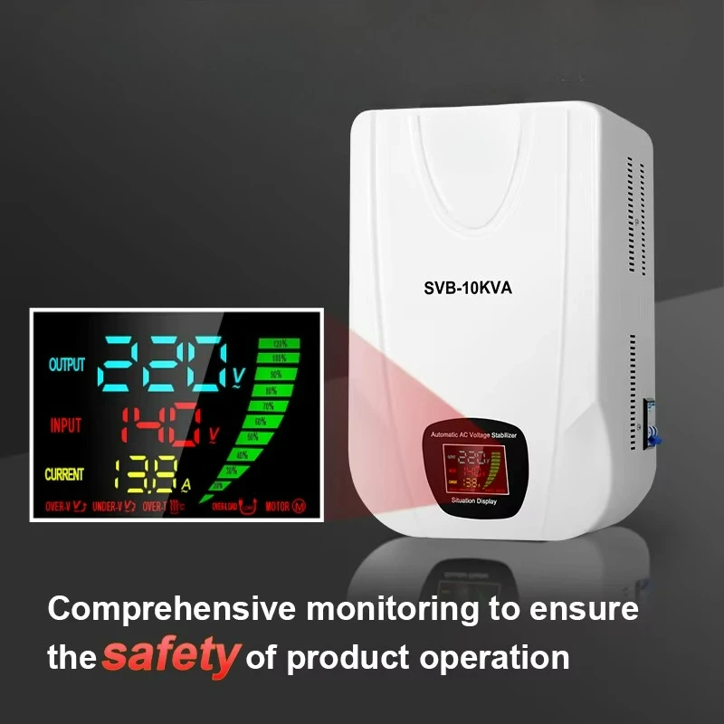 

Wall Mounted Single Phase Input 80V-260V Output 220v Motor Servo Stabilizer 5kva 10kva Automatic Voltage Regulators Stabilizers