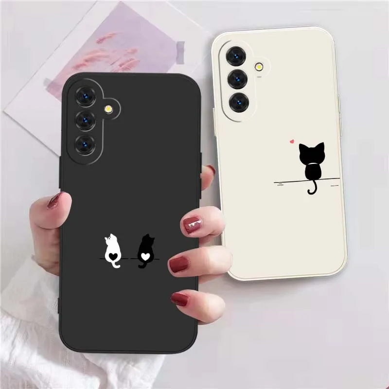 

Creative And Funny Cat For Samsung Galaxy S26 S25 S24 S23 S22 S21 10 FE Plus Ultra 5G Liquid Phone Case Cover