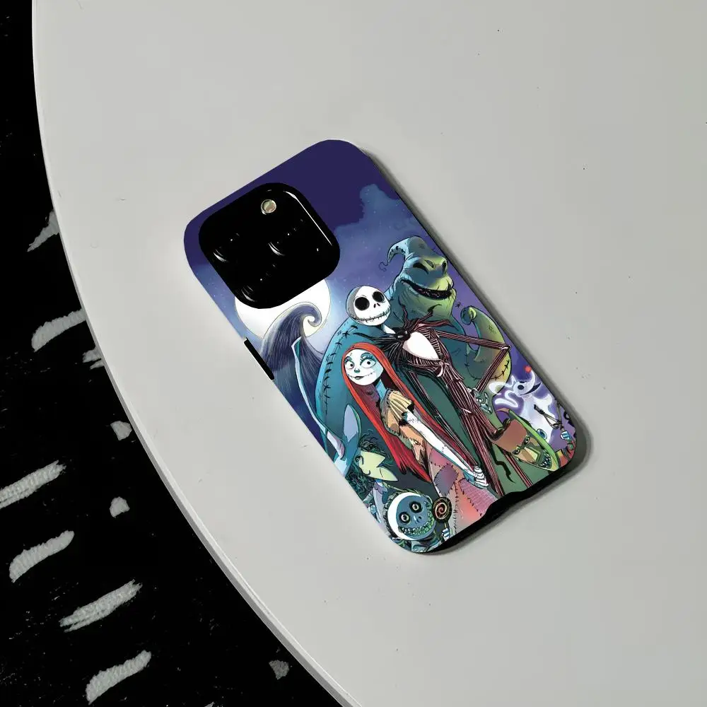 Etui na telefon z motywem filmu Miasteczko Halloween (Nightmare Before Christmas) z Jackiem, twarde, wykonane z PC, do iPhone'a 16 Pro Max, 17, 16, 15, 14, 13, 12, 11 Pro Max Plus, błyszczące, z wysokiej rozdzielczości (HD). — zdjęcie produktu 5