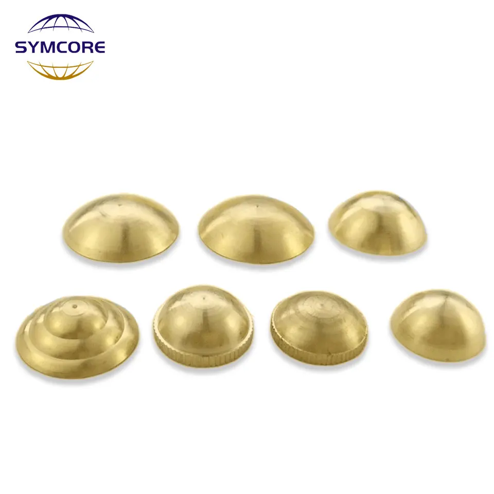 Sealed M10 Pure Brass Nut Semi-circular Copper Desk Lamp Accessories Lighting Copper Parts Circular Nut Crystal Lamp Pendant DIY