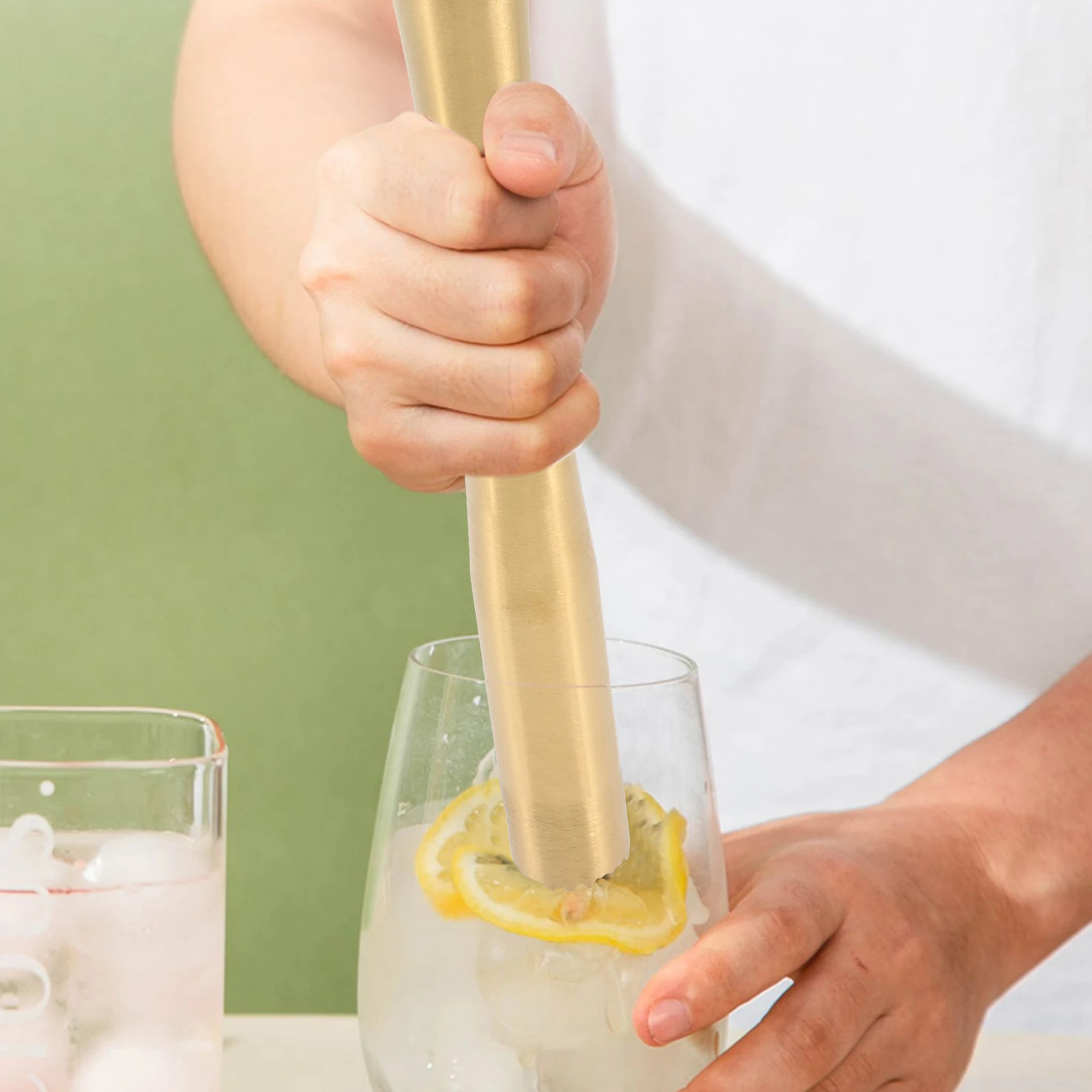 

Stainless Steel Muddler Metal Lemon Grinding Rod Ice Crushing Tool Bar Accessories Home Kitchen Use Ergonomic Handle Ice
