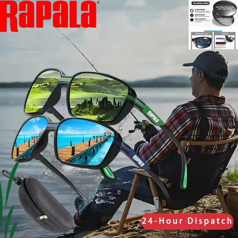 

Rapala Polarized Fishing Sunglasses Men's Driving Shades Male Sun Glasses Hiking Classic UV400 Eyewear