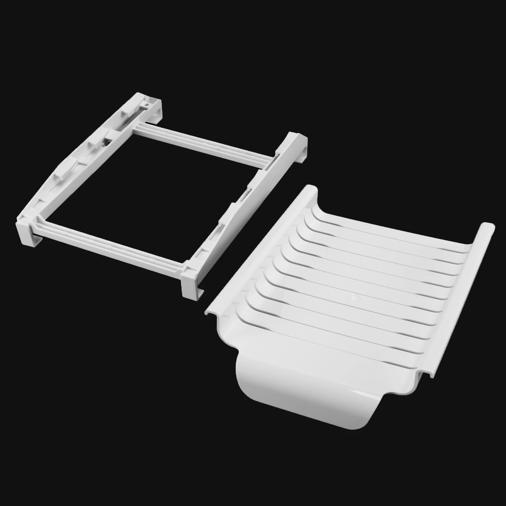 Abnm pendurado rack de armazenamento geladeira pendurado clipe de armazenamento bandeja de trilho deslizante para saco de alimentos zip-bag titular fresco
