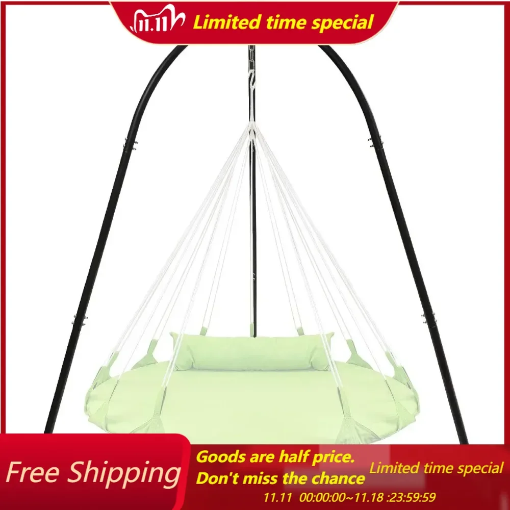 

Tripod Hanging Chair Stand- Heavy Duty Steel Sensory Swing Weather & Rust Resistant- Adjustable Portable Hammock Stand