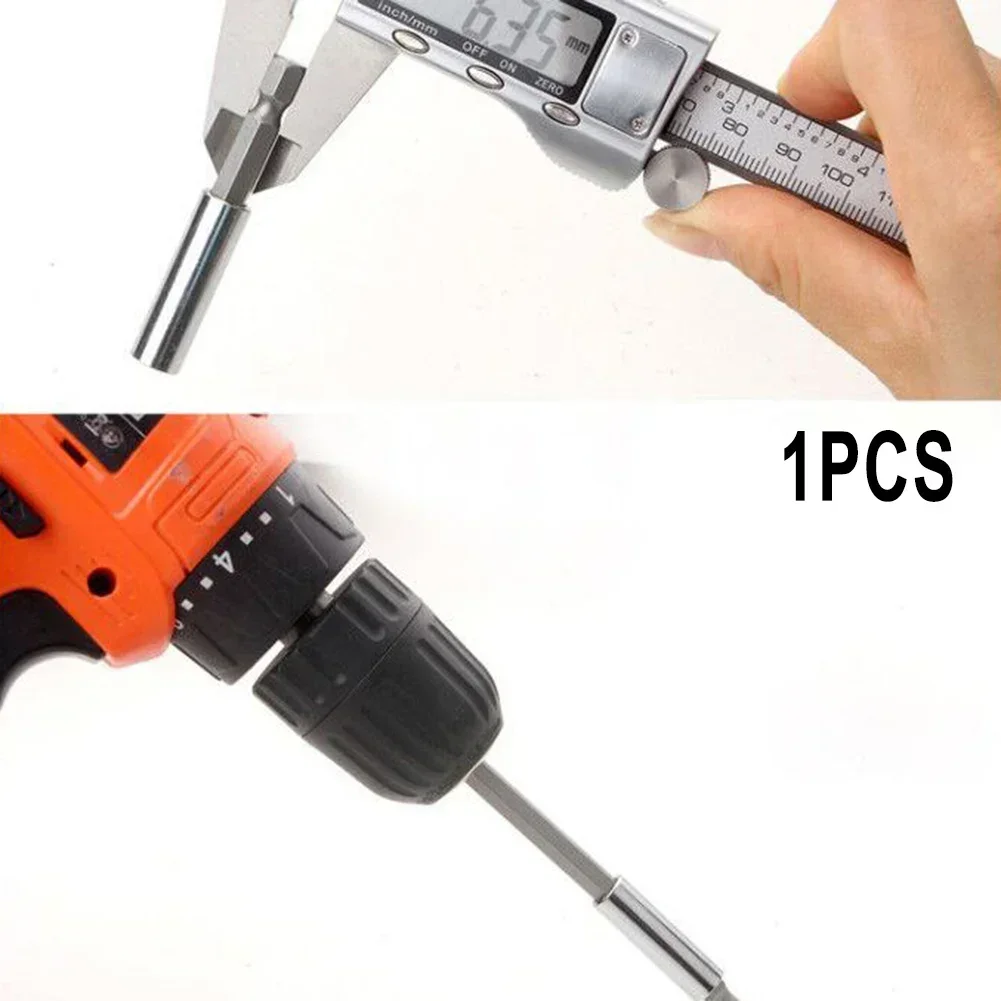 1 PC Magnetic Bit Holder 60/75/100/150 มม.เหล็กคาร์บอนหกเหลี่ยมจับบาร์ขยาย 1 /4 "Hex Shank Magnetic Bit Holder