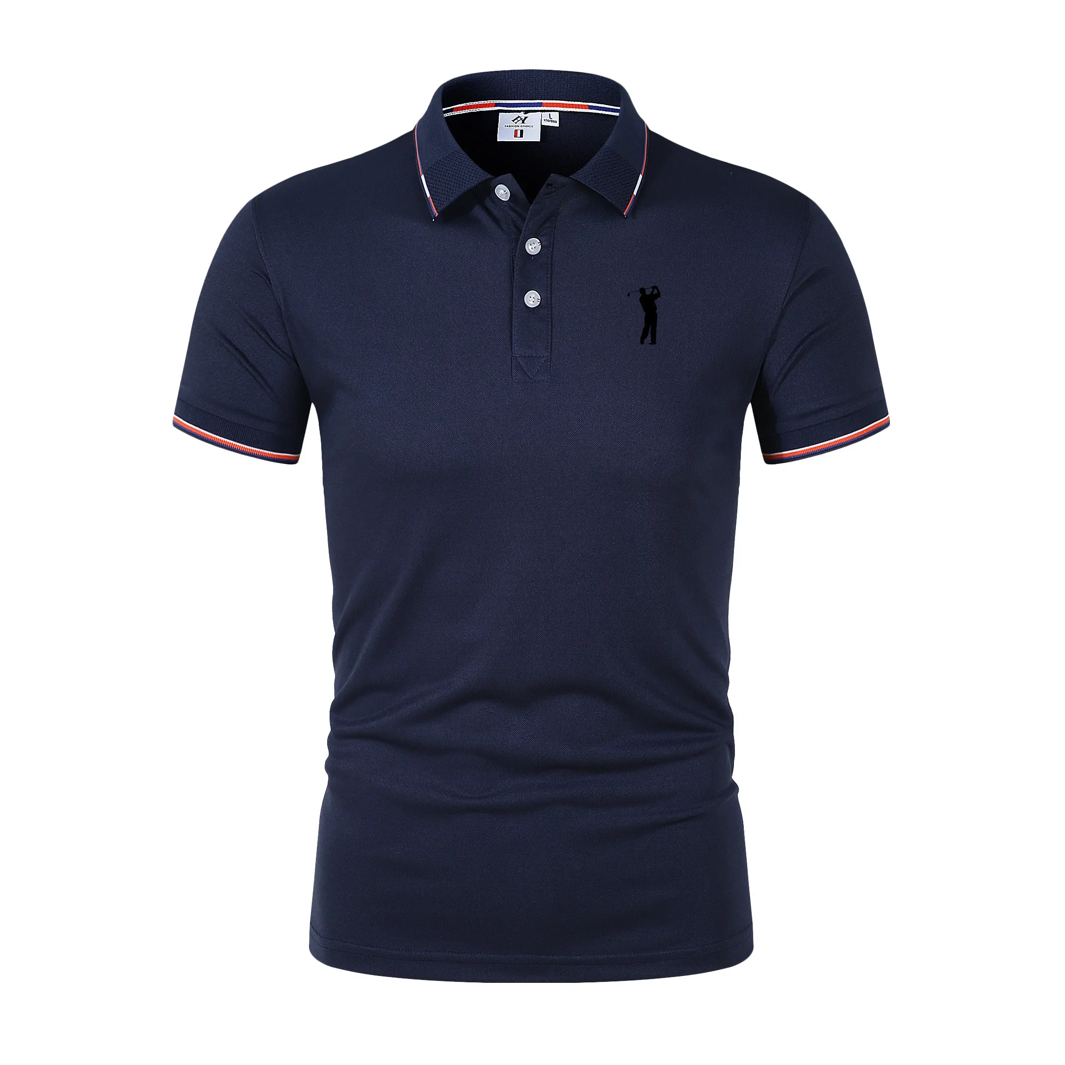 T-Shirt a maniche corte da Golf confortevole uomo estate Top Business Leisure pullover traspiranti POLO con risvolto t-Shirt di tendenza per ufficio