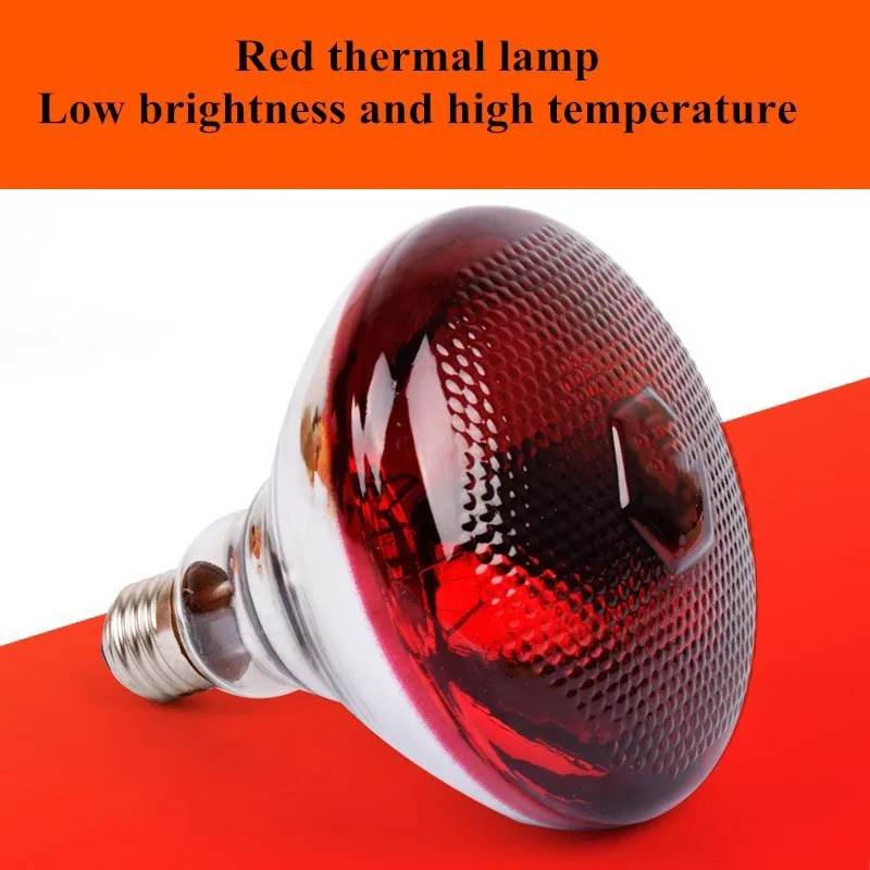 

Farm Light Thermal Preservation Pig Chicken E27 Thicken High Quality Heat Light Bulb Brooder Heat Lamp 220V 100/150/200/250W