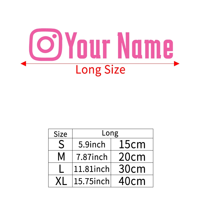1PC gebruikersnaam op maat gepersonaliseerde Instagram motorfietsstickers waterdicht DIY brandstoftank helm auto fiets vinylstickers
