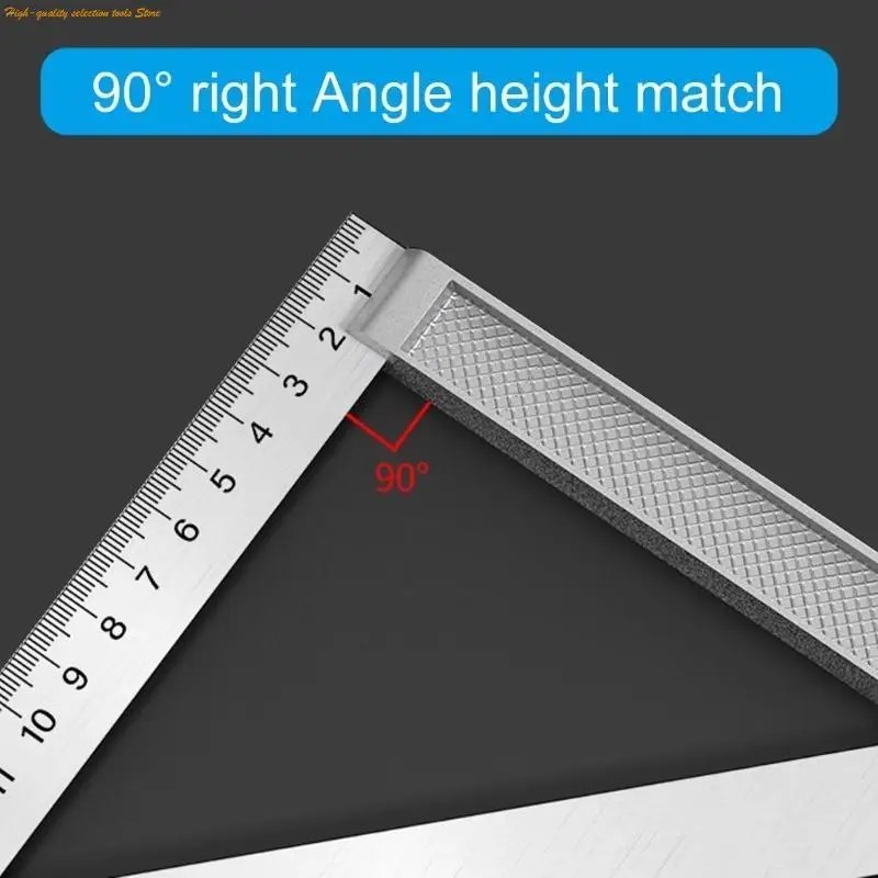 203F 150mm Portable Stainless Steel Triangles Ruler with Clear Scale for Engineering
