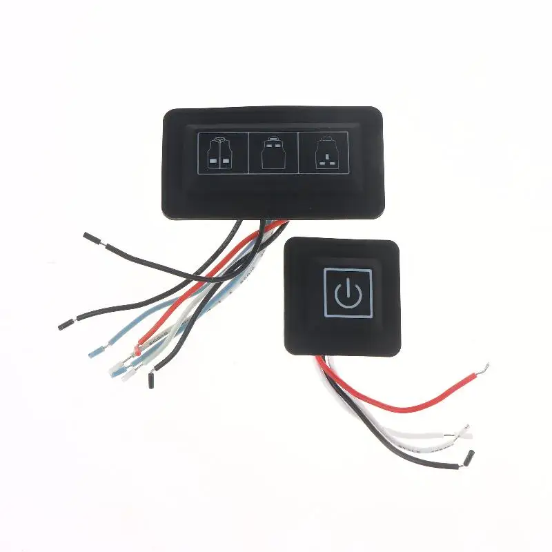 Universal Button Switch with 3 Heating Settings for DIY Heated Clothes and Electric Waistband, 1 Piece Temperature Controller.