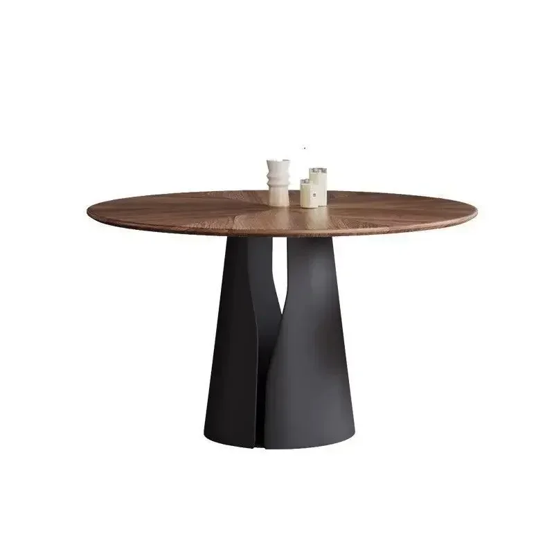 

Medieval style retro modern solid wood cafe negotiation meal chair designer Italian minimalist home Nordic light luxury