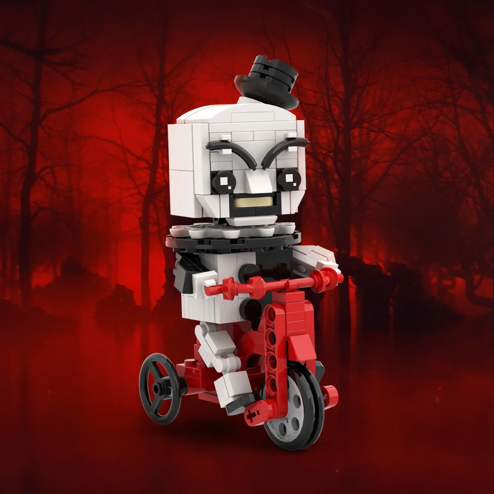 MOC 映画アートピエロビルディングブロックモデル黄色メガネ版クリスマスキャラクターレンガ組み立ておもちゃ子供のためのギフト