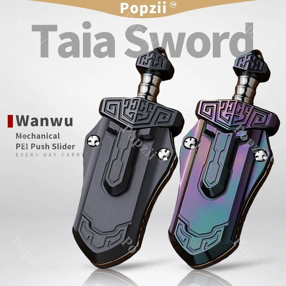 

Wanwu Taia Sword EDC Механический магнитный слайдер-тюнинг-вилка Офисные гаджеты для снятия стресса Настольный орнамент Игрушки для тревоги