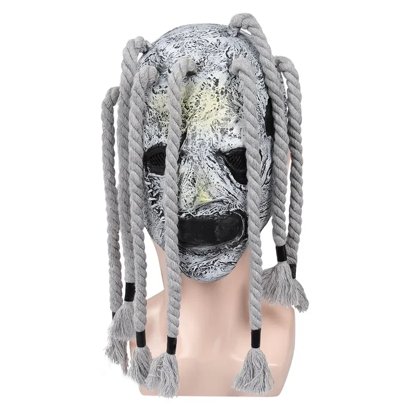 Taylor Masker Kostuum Halloween Horror Masker Latex Enge Dreadlocks Half Masker Eng voor Cosplay Party Gezichtsmasker Hoofddeksel