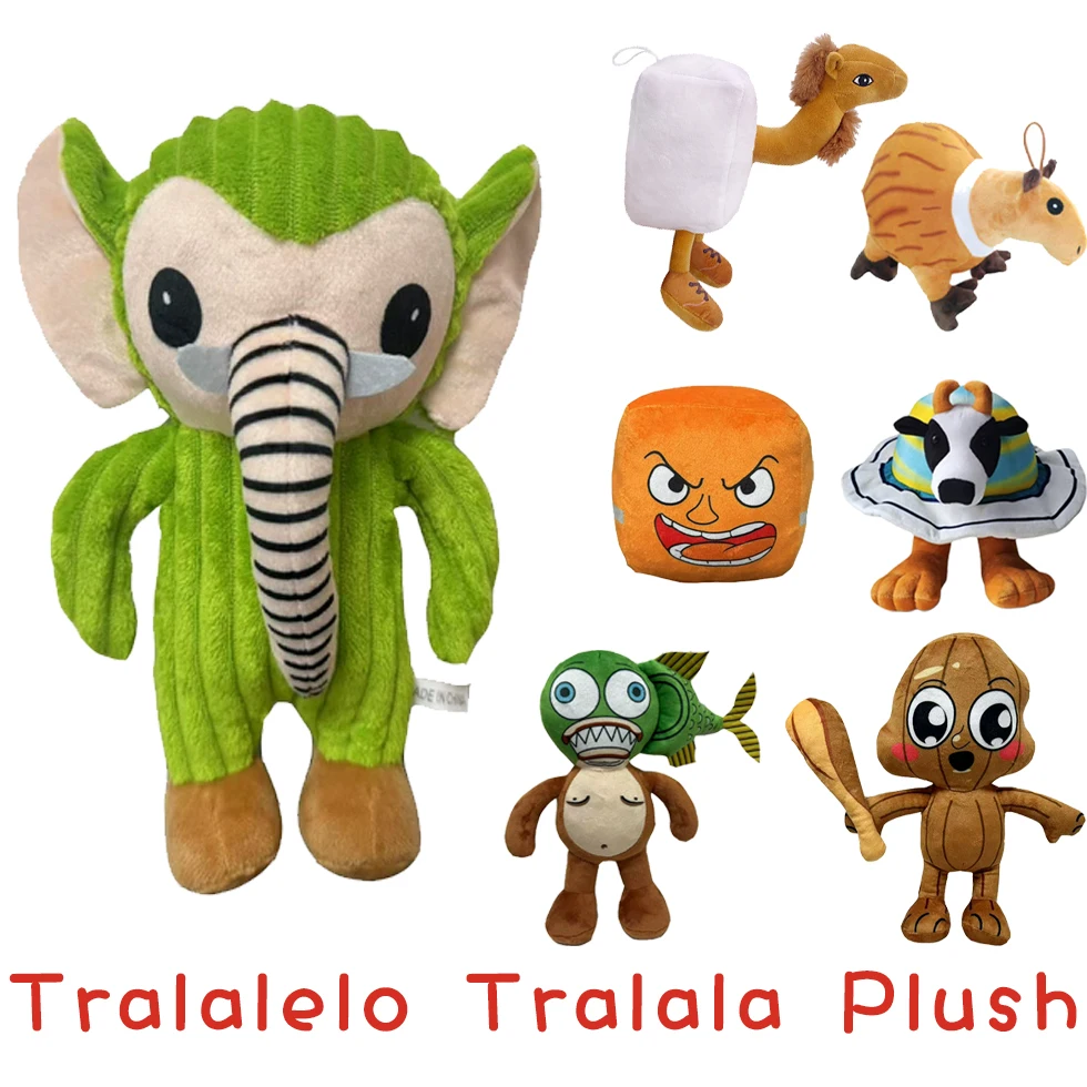 

58 стилей Tralalero Tralala Shark плюшевая Tungtungtung Sahur итальянская мозговая вращающаяся животное SHARK плюшевая мягкая кукла Peluches игрушка в подарок