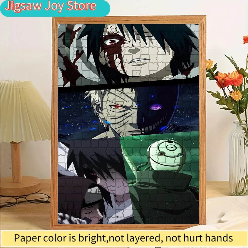 

Naruto Uchiha Tragedy & Obito's Fall Paper Puzzle, Dramatic Anime Art Featuring Obito Uchiha, Sasuke Uchiha, and Rin Nohara with