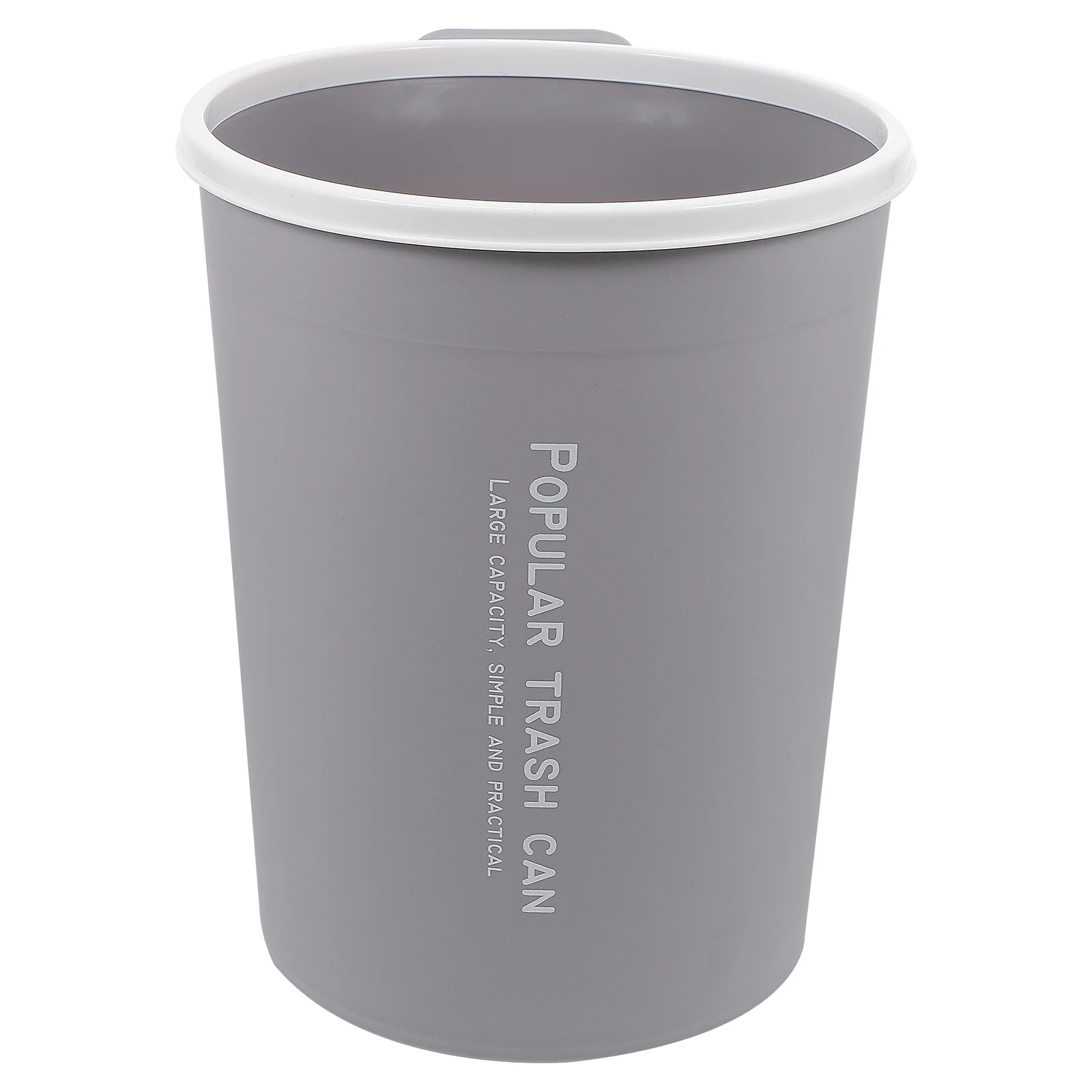 

1Pcs Waste Container Simple Design Large Capacity Round Trash Can Bathroom Kitchen Household Garbage Bin Waste Container