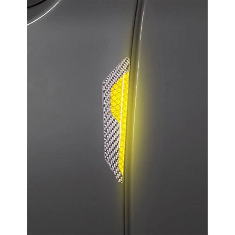 

4PCS Door Reflective Anti-collision Strip Body Sticker PVC Rearview Mirror Protection Paster Anti Scratch Sticker