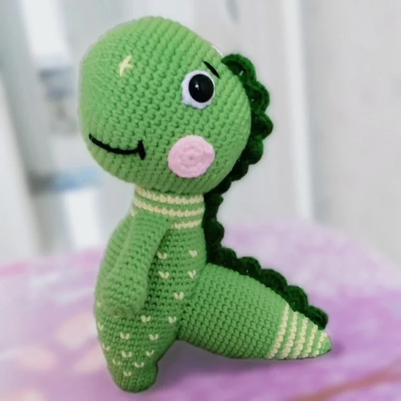 New Crochet Dinosaur DIY Handmade Crochet Material Pack Dolls Knit Package Handmade Baby Gift Crochet Toy Knitted Animal Doll