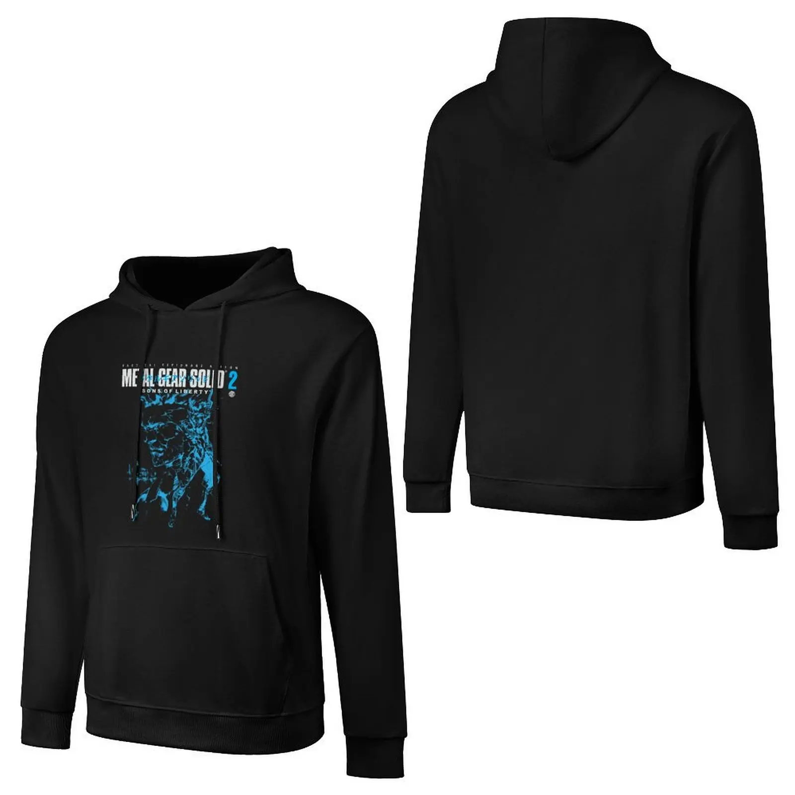 MGS2 - Snake and Raiden Cover (Blue Version) Pullover Hoodie anime clothes clothes for men men's sweat-shirt set autumn hoodie