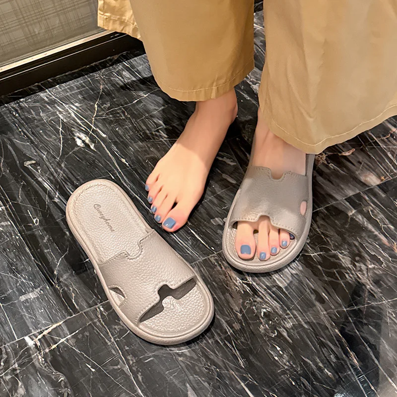 Women EVA Slippers Non Slip Bathroom Shower Home Indoor Outdoor Slides Lightweight Thick Sole Comfortable Summer Beach Sandals view 2