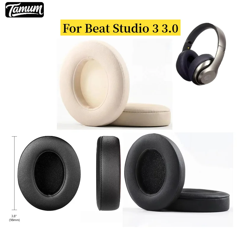 

Replacement Ear pads for Beat Studio 3 3.0 Headphones Memory Foam Ear Cushions High Quality Earpads Leather case Earmuff