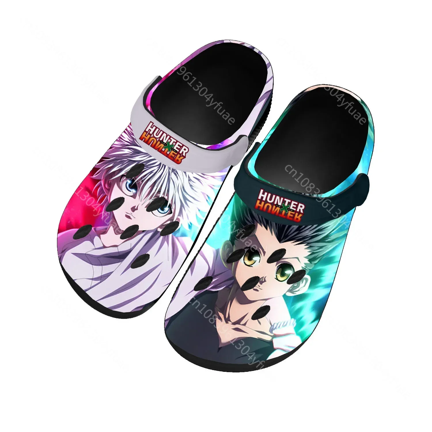 Gon Killua Zoldyck Hunter X Hunter Tamancos de Casa para Homens e Mulheres, Sapatos de Água Personalizados, Chinelos de Praia Jardim, Sandálias para Adolescentes