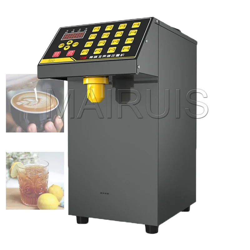 Fructose Machine 16 Kinds Syrup Dispenser 8L Container For Bubble Tea /Coffe Shop Fructose Dispenser Fructose Quantizer