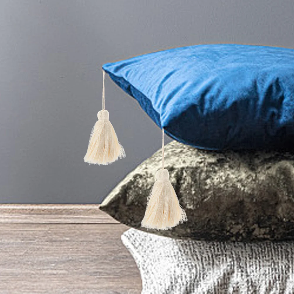 

10Pcs Tassels for Decoration Exquisite Craftsmanship Cotton Tassel DIY Accessories Versatile Use Home Decor Pillows Blankets