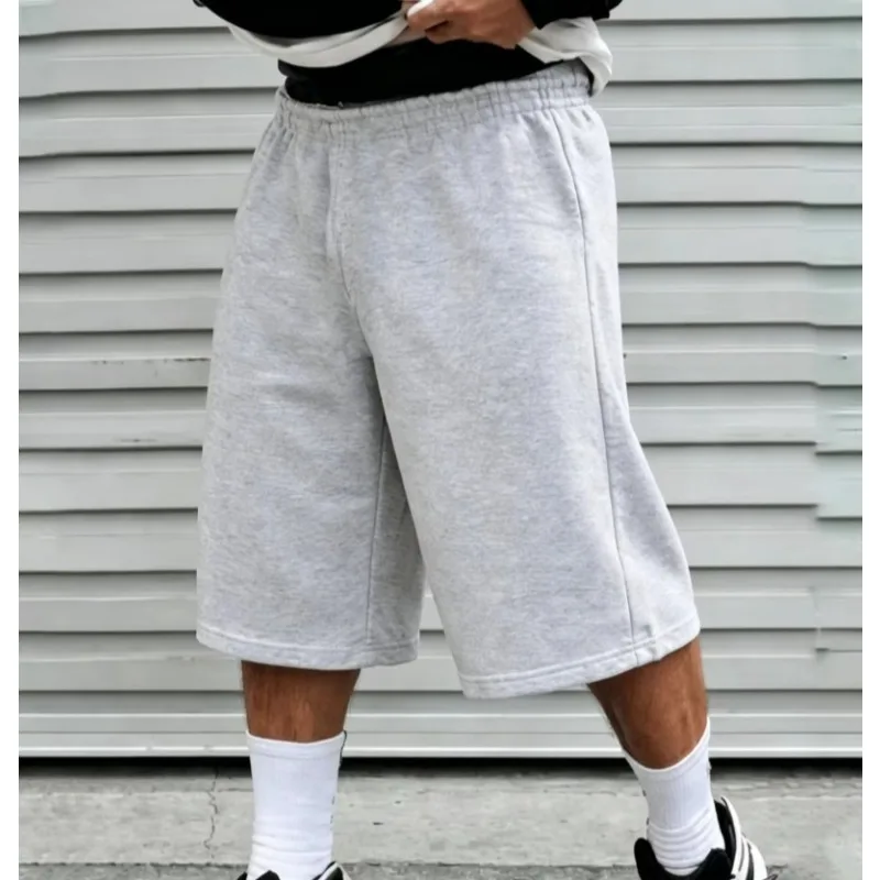 Thin Velvet Wide Leg Sports Straight Shorts for Spring, Summer, and Autumn, Lightweight Flat, Thin Velvet Loose