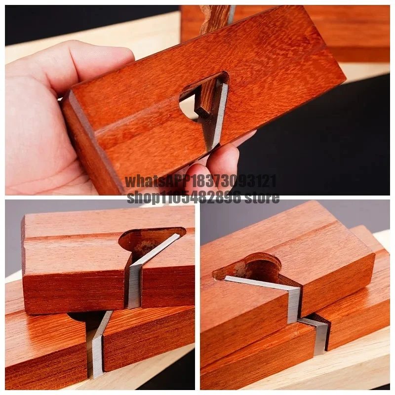 Woodworking Mahogany Single Wire Pull Planer 150/200/245mm Grooving Plane Carpentry Wood Fine Trimming Planer Carpenter's Tools