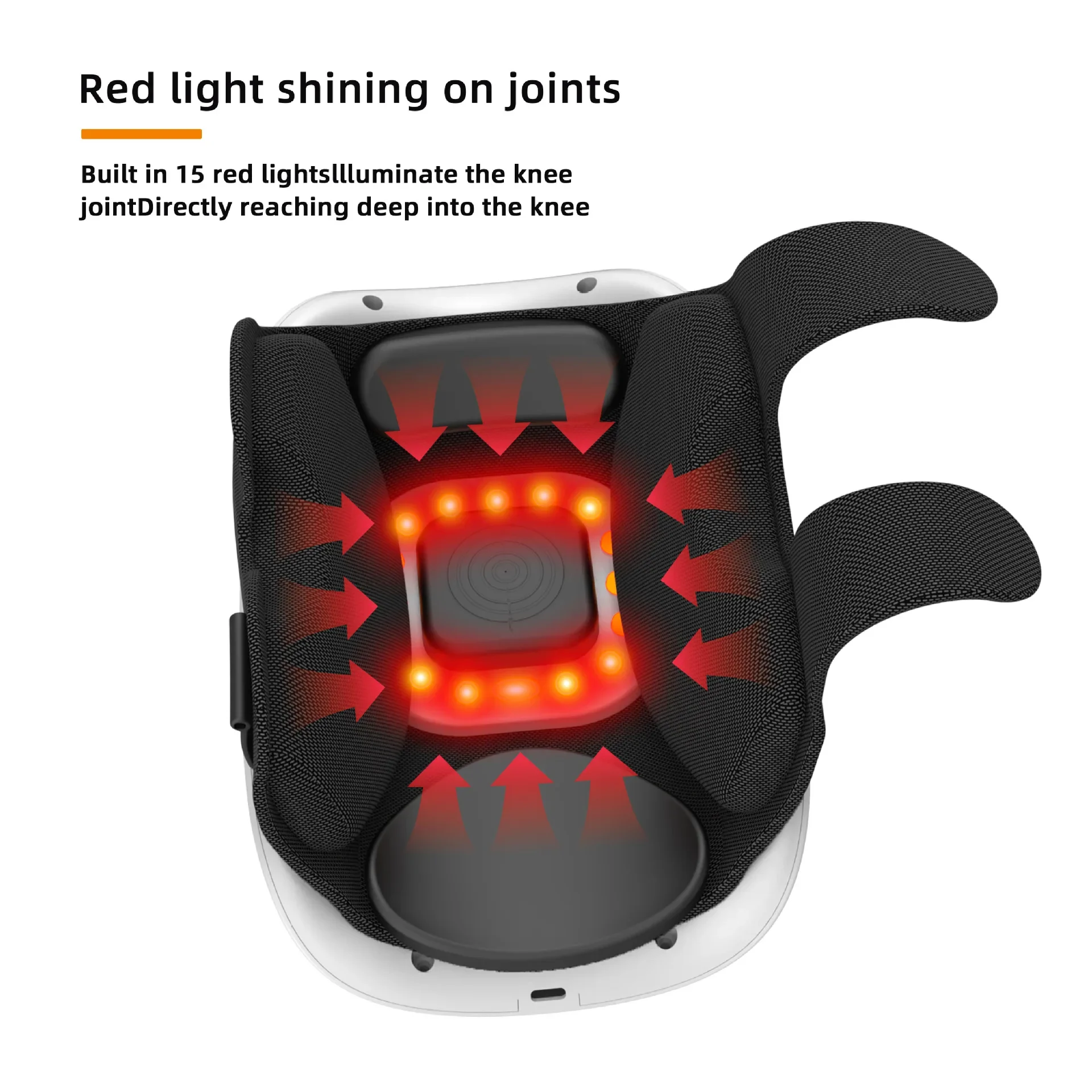 New Household Air Wave Airbag Knee Massager Knee Massager Red Light Vibration Knee Air Pressure Therapy Instrument