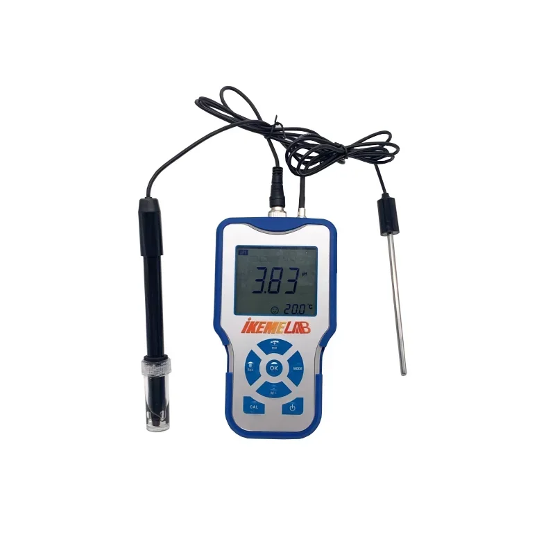 IKEME Hot Manufacturer Cheap Digital Portable Acidity Meter Conductivity  Dual Use Ph s For Food And Water