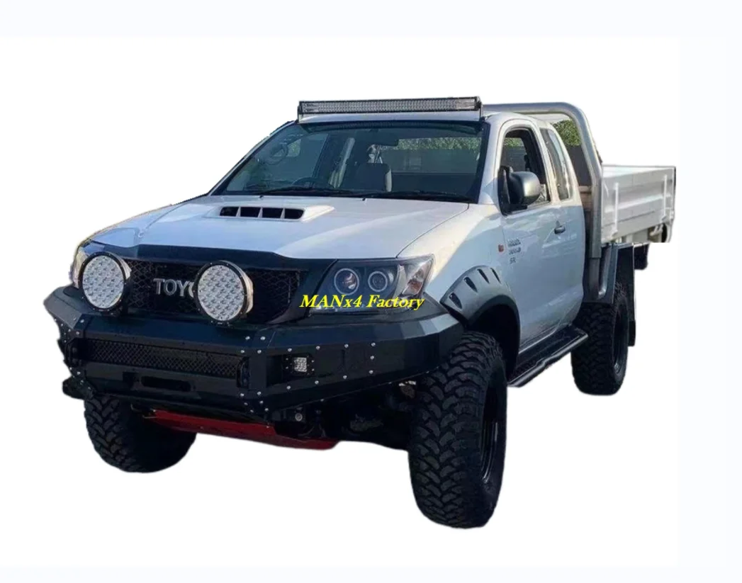 

TOP MANx4 Steel Nudge Bar Front Bumper Bull Bar for Hilux Vigo 12-15
