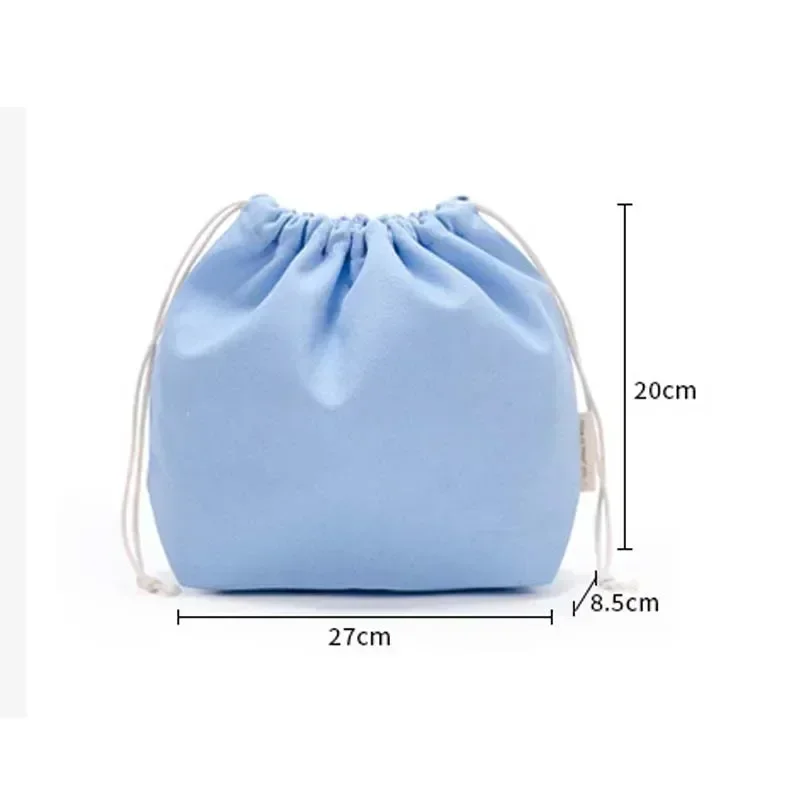 BLX-01 Solid Drawstring กระเป๋ากระเป๋า Eco Reusable Canvas Shopping s ผู้หญิงกระเป๋าเดินทางผ้าฝ้าย Tote กระเป๋าเครื่องประดับ