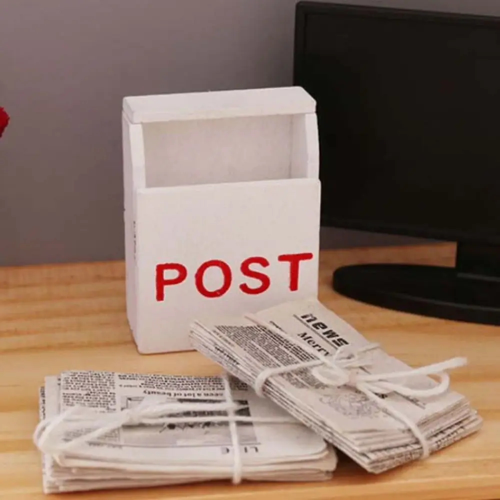 Magazines Simulation Model Pretend Play Toys Simulation Furniture Toy Dollhouse Miniature Newspaper Model Retro Newspaper Set