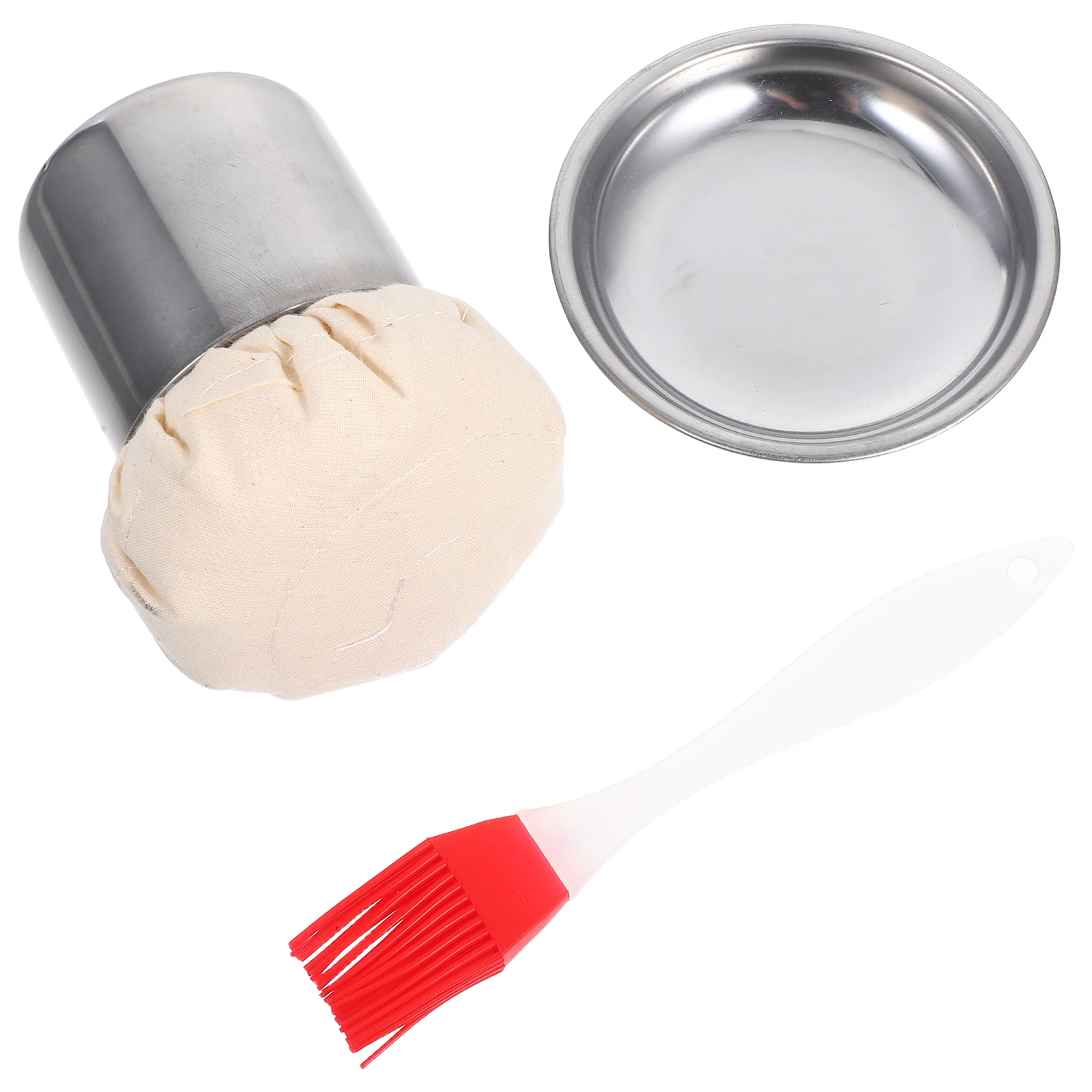 แปรงสแตนเลส 1 ชุด อเนกประสงค์ สำหรับครัว ใช้เช็ดน้ำมัน ทำแพนเค้ก บาร์บีคิว ทนทานต่อการใช้งาน อุปกรณ์ทำครัว