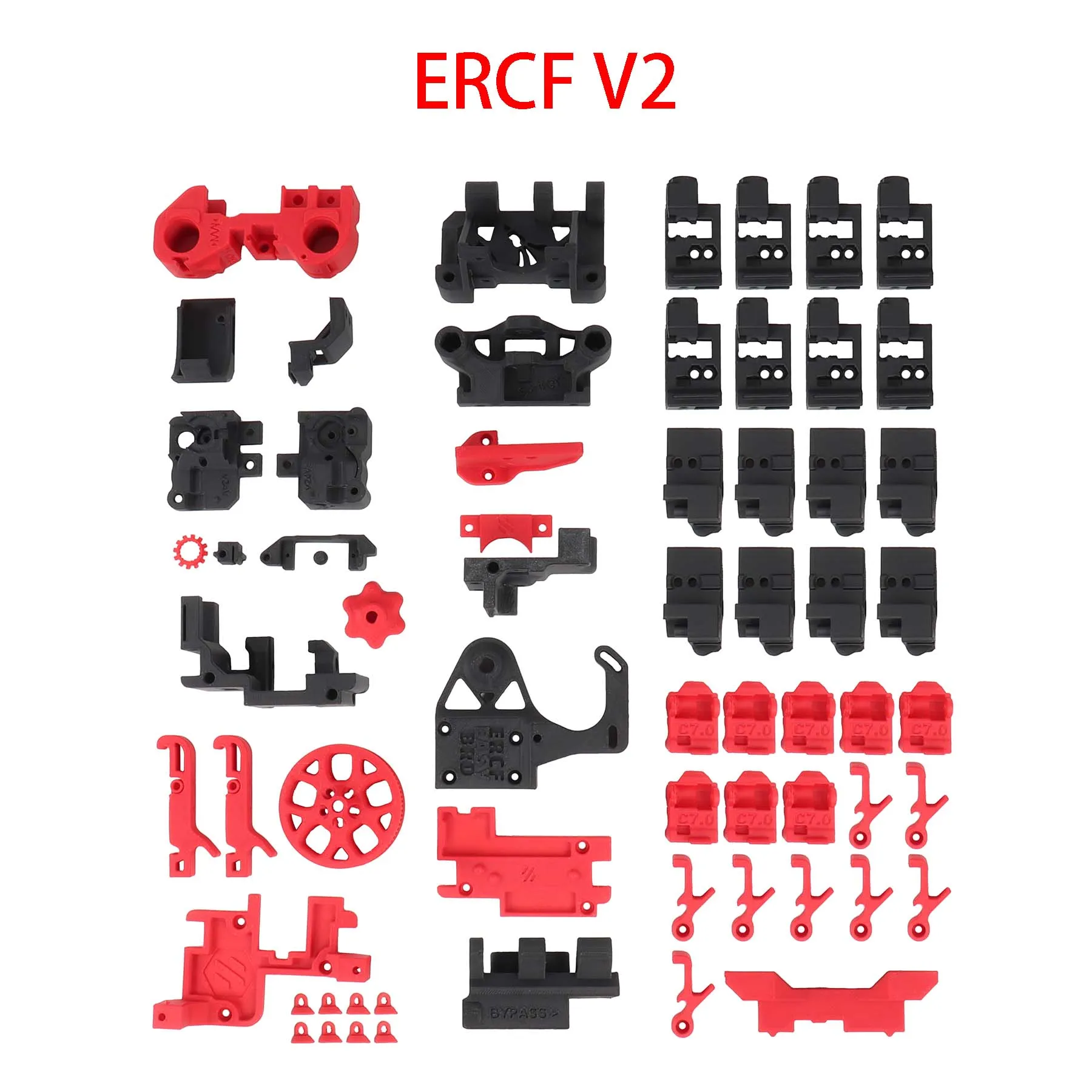 Blurolls ERCF V2  Enraged Rabbit Cotton Tail Inline Buffer MMU ERCT printed Parts eSun ABS+