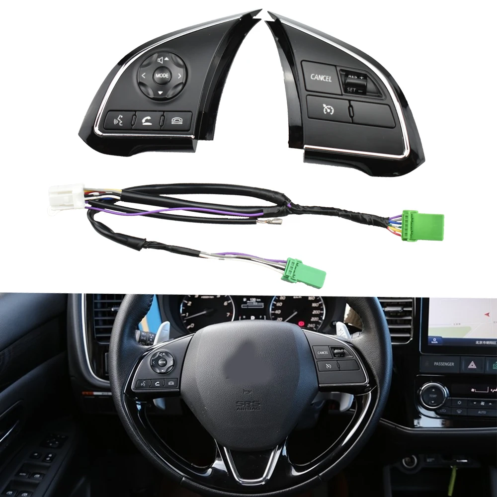 Steering Wheel Audio Volume Bluetooth Cruise Control Switch Button For Mitsubishi Outlander 2013- 2019 Xpander 2016- 2019