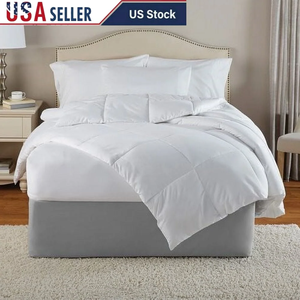 

Down Alternative Comforter Twin XL Soft Warmth Hypoallergenic Polyester Microfiber Machine Washable Square Quilting Duvet Cover