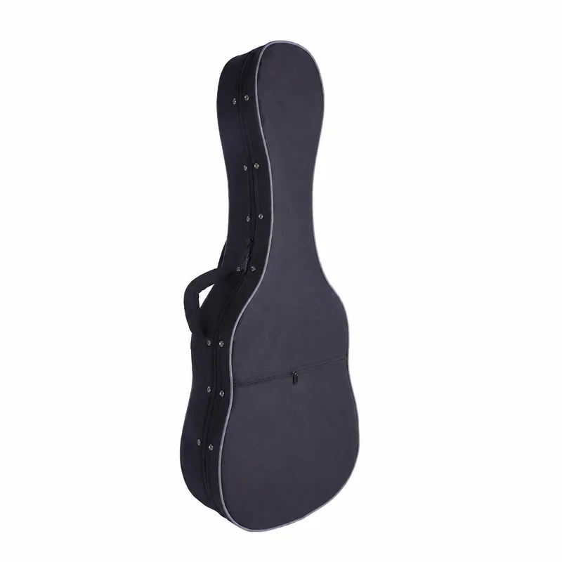 Lightweight 39 Inch Classical Guitar Case Foam Box Double Shoulder Strap Pressure Resistant Travel Hard Shell Protective Bag
